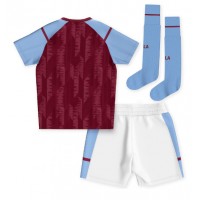 Aston Villa Hjemmedraktsett Barn 2023-24 Kortermet (+ Korte bukser)